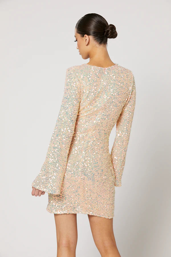 Ira Knot Dress Peach