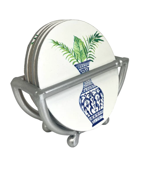 Coasters set 4 with Stand