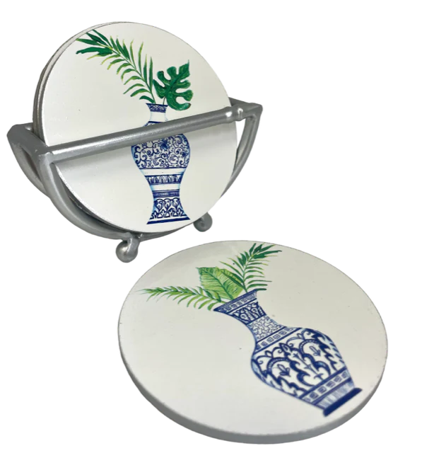 Coasters set 4 with Stand