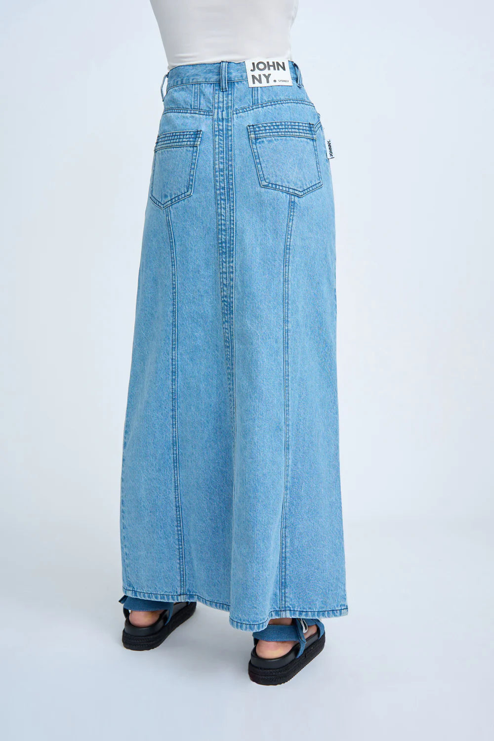 Blue Jean Beauty A line Skirt