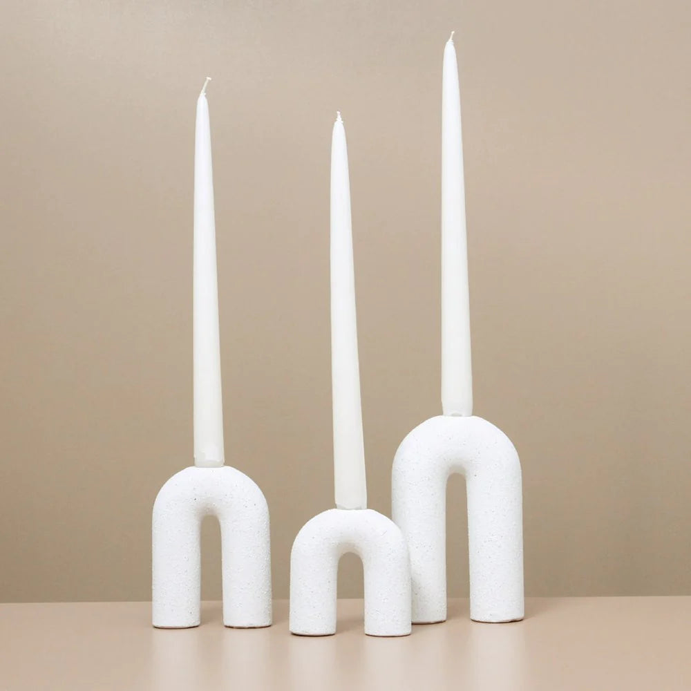 Halley Candlestand White