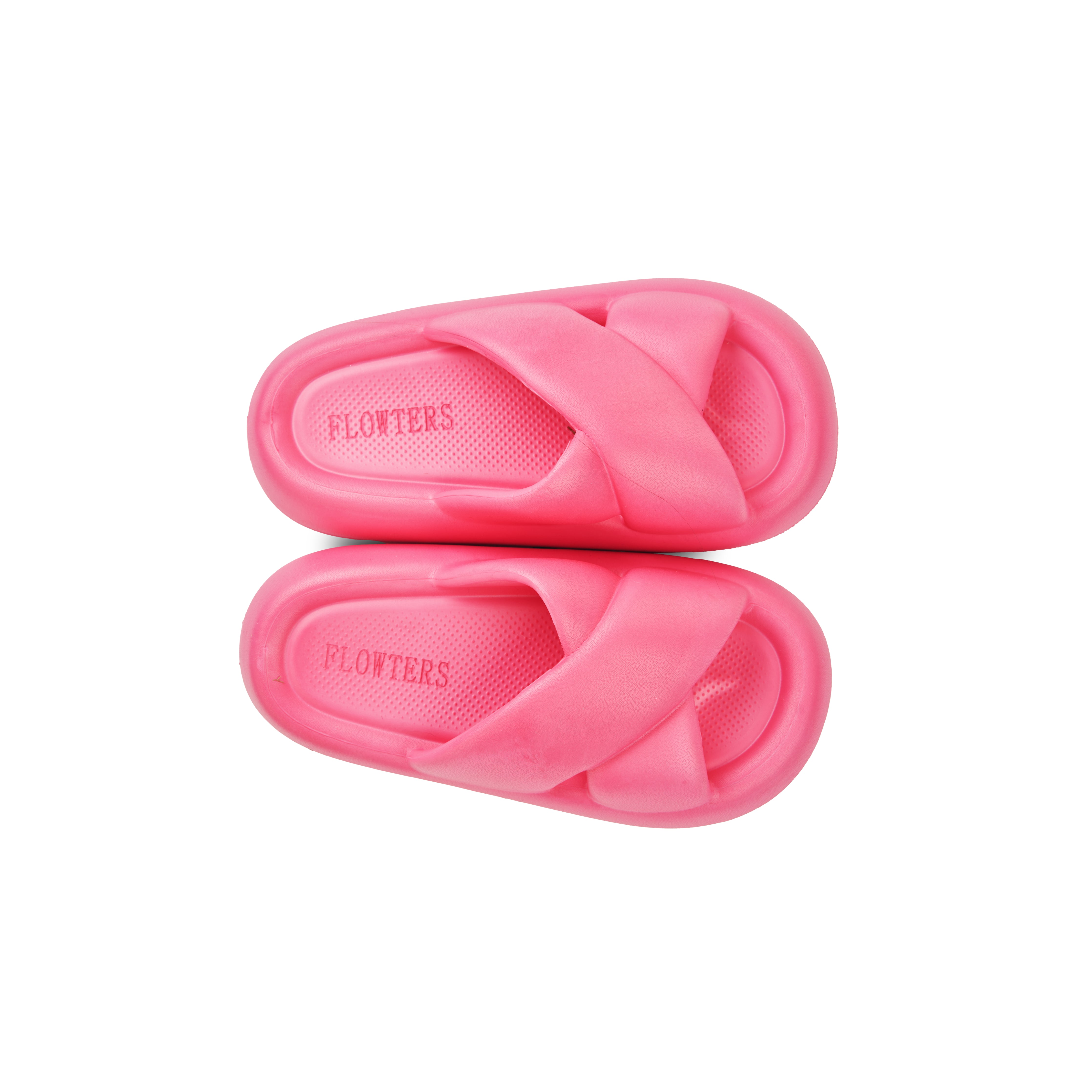 Chloe Cross Slide Hot Pink OH LA LA Boutique