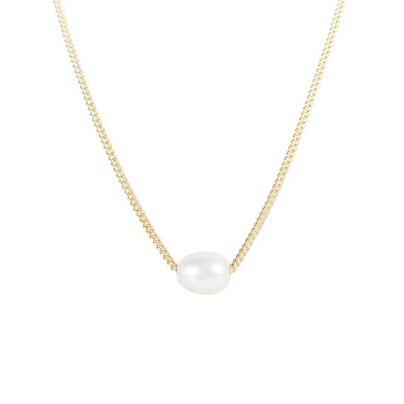 Mini Pearl Teardrop Necklace