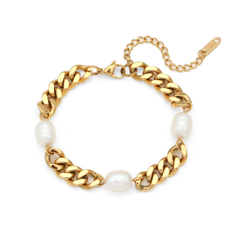 Gourdon Tri Pearl Bracelet