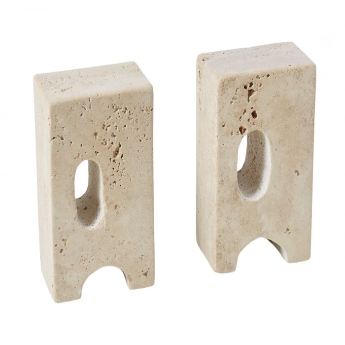 Travertine Bookend Set/2