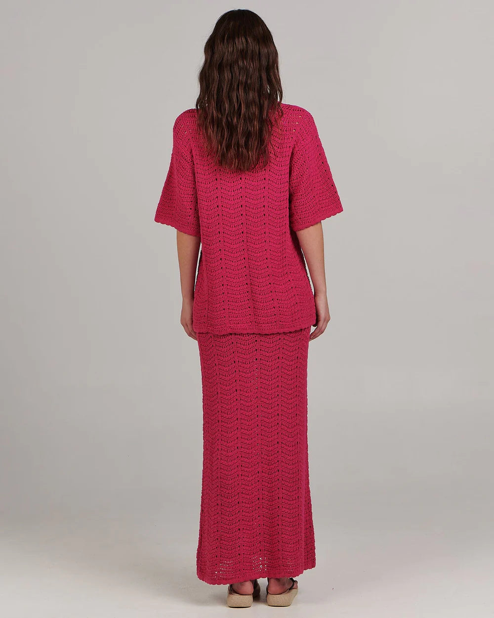 Nevis Maxi Skirt Fuchsia