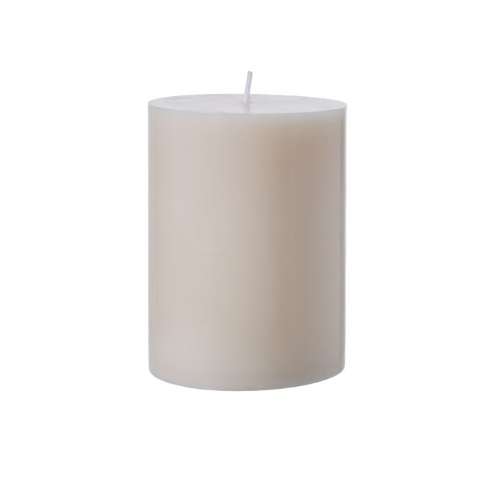 Unscented Pillar Candle 10cm Beige