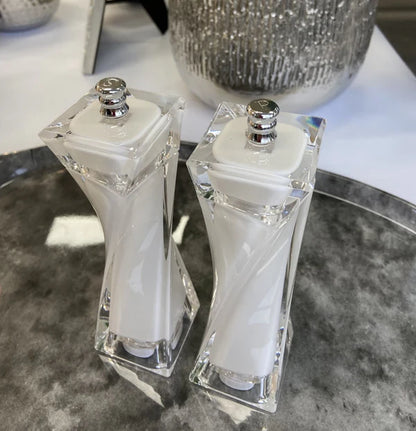 Transparent Salt and Pepper Mill Set