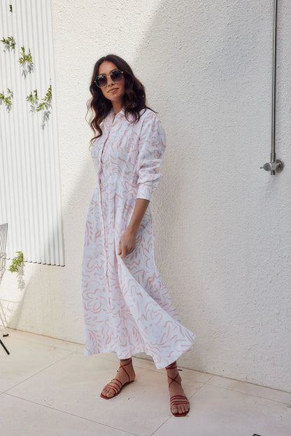 Linen Dress With Front Pockets