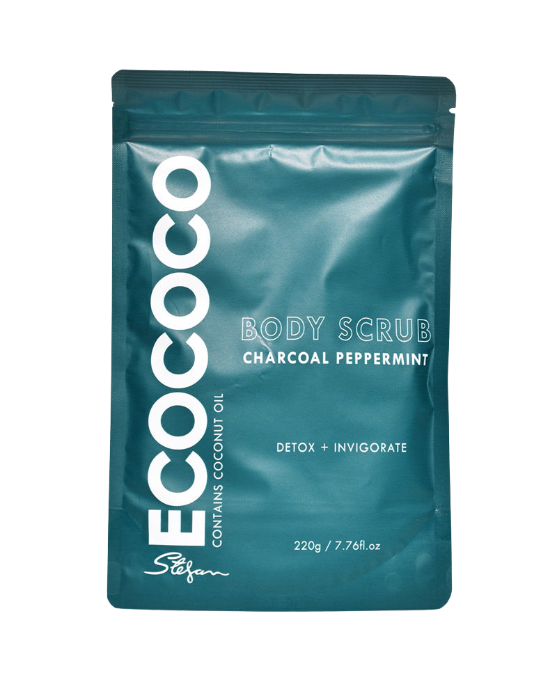 ECOCOCO Charcoal + Peppermint Body Scrub